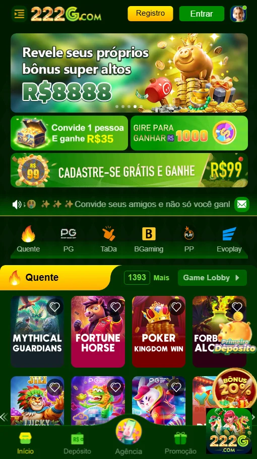 Experiência VIP que Transforma Seu Jogo - 222g.com